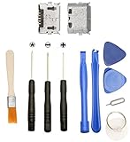 Games&Tech 2 x Micro USB Charger Charging Port Connector Dock + Tools for Motorola Google Nexus 6 XT1100 XT1103
