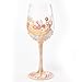 Lolita Maid of Honor Artisan Painted Wine Glass Gift
