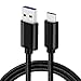 CBUS 6ft Heavy-Duty USB-C Fast Charging Cable for Samsung Galaxy A03s, A12, A13, A14 5G, A23 5G, A51/A52/A53 5G, S23/Plus/Ultra, S20 FE, S21 FE 5G, S22/Plus/Ultra, XCover Pro, Z Flip, Z Fold (Black)