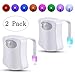 Wanleo Motion Sensor Activated LED Toilet Bowl Colorful Night Light with 2 Modes in 8 Colors Changes, 2 Pack
