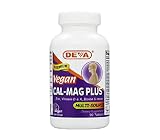 Deva Vegan Vitamins Calcium, Magnesium Plus  90 Tablets (Pack of 2)