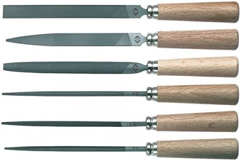 CK-120P Set files Package blister Handle material wood 100mm by Carl Kammerling