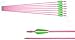GPP® 28 Inch Pink Fiberglass Archery Target Arrows - Practice Arrows or Youth Arrows for Recurve Bow,12 PK