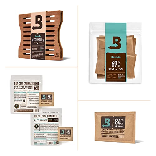 Boveda 69 Humidor Starter Kit RH 2Way Humidity Control Restores & Maintains Humidity All