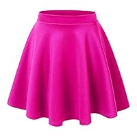 Momo&Ayat Fashions Girls Kids Flared Franki Skater Skirt Age 7-13 Years (Age 13 Years, Cerise)
