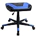 GTRACING Gaming Ottoman Footstool Chair Height Adjustable Footrest Spare Seat PU Leather (Blue)