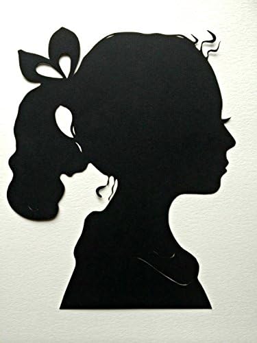 Two Custom Hand-cut Silhouette Cameo/ Portrait/ Profiles/ Custom Silhouette 8x10 : Ready to Frame