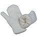 Twinklebelle Toddler Kids Winter Hat & Mittens Fleece Lined Unisex (M: 6-24 Months, Hat & Mitten Set: Cream Bear)