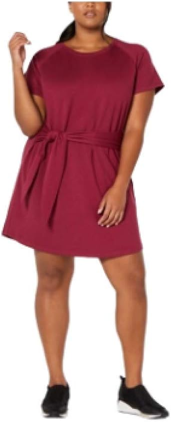 red t shirt dress plus size