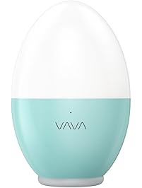 Night Lights for Kids, VAVA Baby Night Light, Bedside Lamp, Safe ABS+PP, Eye Caring LED, Adjustable Brightness and Color, Touch Control, IP65 Waterproof, 80 hours Runtime