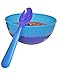Cool Change Color Changing Cereal Bowl Set, 4 Plastic Bowls and 4 Spoons, 30 oz, Multicolor
