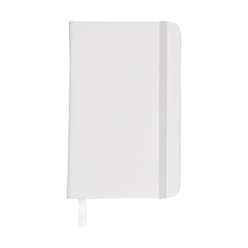 eBuyGB A4 Coloured Hardback Lined Paper Notebook, White, Pack of 1, 1301406