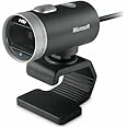 Microsoft LifeCam Cinema Webcam for Business - Black with built-in noise cancelling Microphone, Light Correction, USB Connect