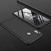 Xiaomi Mi Max 3 Case, Ranyi [Full Body 3 Piece Cover] [Slim & Thin Fit Tightly] [360 Degree Protection] Premium Hybrid Bumper 3 in 1 Electroplated Hard Case for Xiaomi Mi Max 3 (2018), Black