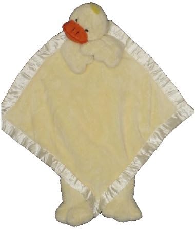 Ellis Baby Plush Blankie -Super Soft Baby Security Blanket 15"x15" Yellow Duck Lovie Banky Blankie Toy