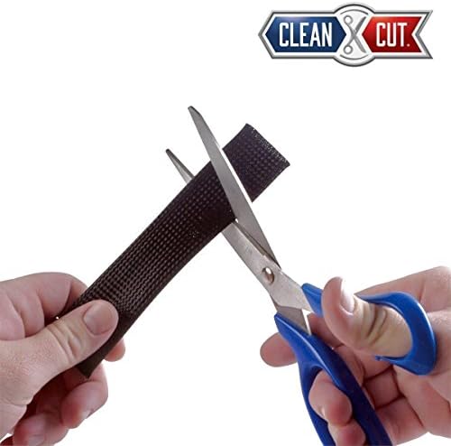 Techflex CCP0.25BK25 Flexo Clean-Cut Braided Sleeve, 1/4" Diameter, Black - 10 FEET