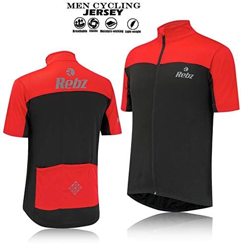 Mens Cycling Shirt Biker Riding Outdoor Sports Short Sleeve Bicycle Jersey