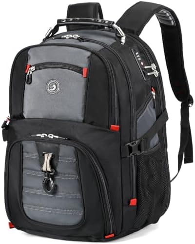 Amazon.com: SHRRADOO Extra Large 50L Travel Laptop Backpack with combination lock, College Backpack Airline Approved Business Work Bag Fit 17 Inch Laptops for Men Women,Purple : Electronics Amazon.com: SHRRADOO Extra Large 50L Travel Laptop Backpack with combination lock, College Backpack Airline Approved Business Work Bag Fit 17 Inch Laptops for Men Women,Purple : Electronics