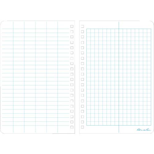 Rite in the Rain All-Weather Side-Spiral Notebook, 4 5/8" x 7", Yellow Cover, Field Pattern(No. 353N) - Thumbnail 6