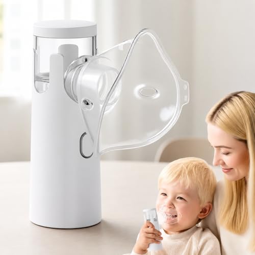 Nebulizador Portátil Ultrassônico Silencioso Sem Fio USB ou Pilha Névoa Fina Compacto para Crianças e Adultos