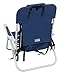Rio Beach Lace-Up Suspension Folding Beach Chair, Blue