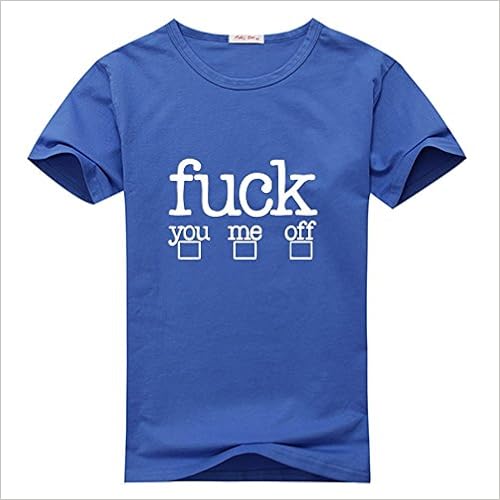 Blue Fuck you me off Design Tee Shirt 