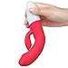 Heating G-Spot Rabbit Vibrator with Bunny Ears for Clitoris Stimulation, Waterproof Rechargeable Dildo, EROCOME Crater Adult Sex Toys with 8 * 8 Different Modes for Women