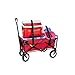 MacSports Universal Buckle Straps for Collapsible Folding Outdoor Utility Wagon, Adjustable Design, 1-Inch Belt Loading Tightening Straps (Black)
