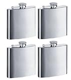 Gifts Infinity Personalized Set of 4 8ounce Stainless Steel Groomsman Flask - Engraved