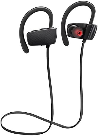 DTTD Bluetooth Headset 4.1 Touch Movement Noise Reduction Sweatproof Headsets Anti-Sweat Headphones Waterproof Sports Headphones Wireless Headphones (Black)