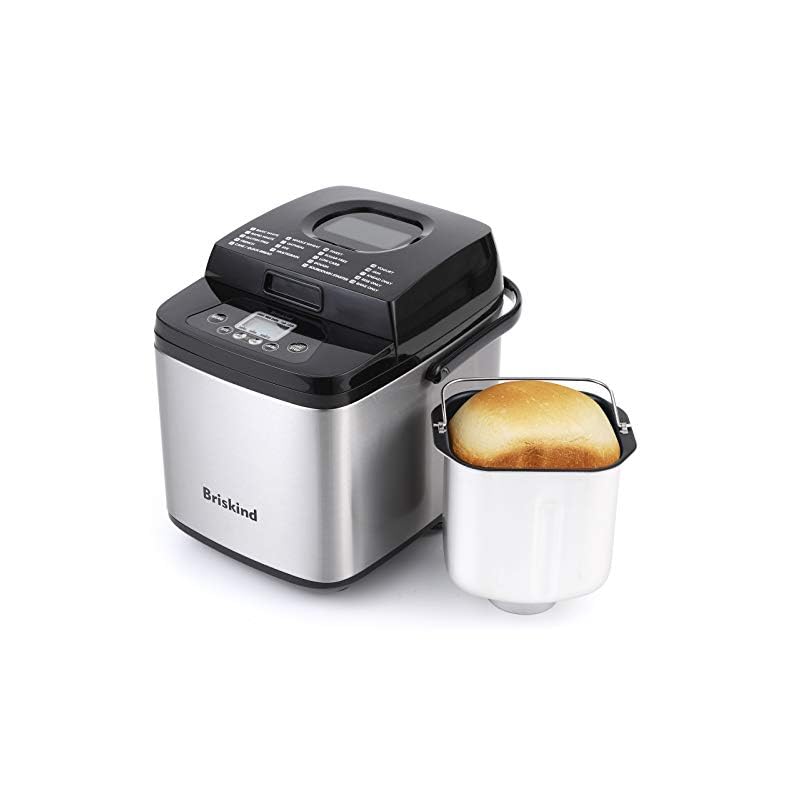 Briskind 19-in-1 Compact Bread Maker Bread Machine, 1.5LB 1LB Small