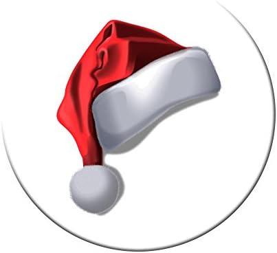 Expanding Stand and Grip for Smartphones and Tablets（christmas hat） (White and red)