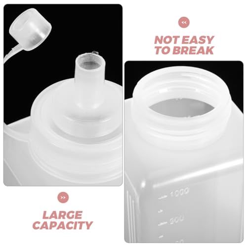 Hohopeti Paquete Botellas de Plástico Botellas Exprimibles | Rellenables Exprimibles Dispensador para Salsa de Chili Aceite Glaseado y Otros Condimentos