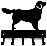 Golden Retriever Key Rack & Dog Leash Hanger - Small 6 inch