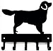 Golden Retriever Key Rack & Dog Leash Hanger - Small 6 inch