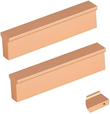 Katkuca 10pack Aluminum Alloy Cabinet Knobs Kitchen Cabinet Hardware Knobs Square T Bar Gold Cupboard Door Handles Gold Knobs For Dresser Drawers 2 5 Hole 3 1 Overall Length Amazon Sg Home Improvement