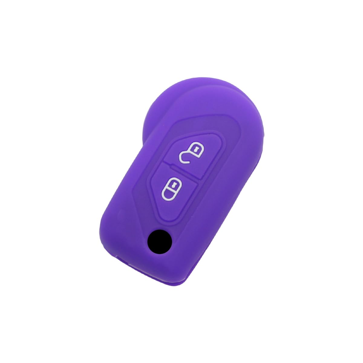 BROVACS Silicone Cover Protector Case Holder Skin Jacket Compatible with CITROEN 2 Button Flip Remote Key Fob CV4311 Deep Purple
