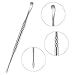 3 Packs Wax Carving Tool Wax Tool Carving Tool Stainless Steel Tool Spoon 4.75 Inch (Silver)
