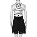 NEARTIME Women's Dress, Hot Cocktail Backless Bandage Sleeveless Mini Dress (S, Black)