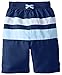i play. by green sprouts baby boys Colorblock With Built-in Reusable Absorbent Diaper infant and toddler swim trunks, Navy/Light Blue, 6 Months US