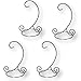 BANBERRY DESIGNS Silver Christmas Ornament Stands - Set of 4 - Ornament Displayers - Holders for Ornaments - Chrome Twisted Wire Display Stands - Craft Supply - 6