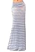 Vivicastle Women's Asymmetric Striped Fold Over Waist Long Maxi Skirt (Medium, G99, Gry/NVY)