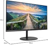 AOC Q24V4EA 24 Inch QHD IPS Monitor 75Hz 4ms Adaptive Sync Speakers view 8