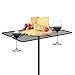 Sorbus Picnic Wine Table Stake, Portable Foldable Picnic Table, Great drink holder stakes for Park, Backyard, Beach Tables for Sand