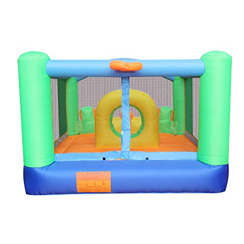 RETRO JUMP Inflatable Bounce House Slides Moonwalk Castle Kids Bouncy Playhouse for Birthday Party Gift with Blower