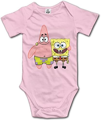 Spongebob Patrick Star Snail Baby Boys' &amp; Girls' Short Sleeve Romper