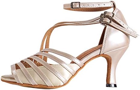 YKXLM Women's Latin Dance Shoes Ballroom Performance Shoes Model 259