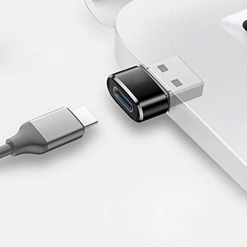 USB C to USB Male Adapter, Acessorz Mini Hi-speed USB C Female (Type-C) to USB A Male (Type-A) Fast Charging Sync Connector Converter OTG Adapter for Laptop / Wall Car Charger with USB A Interface - Thumbnail 6