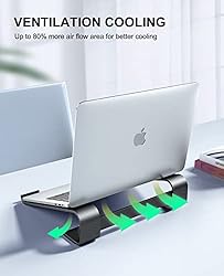 Soqool Laptop Stand for Desk, Ergonomic Detachable