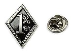 1%er 1 Percenter HOG Biker Harley Hat Jacket Tie Tack Lapel Pin